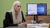 LOAN4K. Tanned beauty Blanche passes dirty porn casting in the loan office