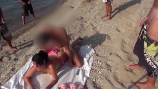 CUM PARTY ON THE BEACH! MY ASSHOLE IS THERE FOR EVERYONE!